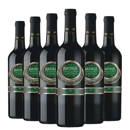 西班牙有機原瓶進口百得利赤霞珠干紅葡萄酒 750ml*6瓶