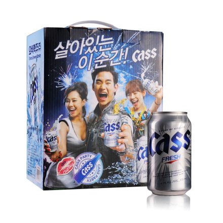 韩国凯狮罐装啤酒礼盒355ml*12