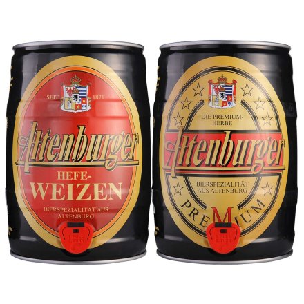 德国阿登堡酵母型小麦啤酒5L+德国阿登堡黄啤酒5L