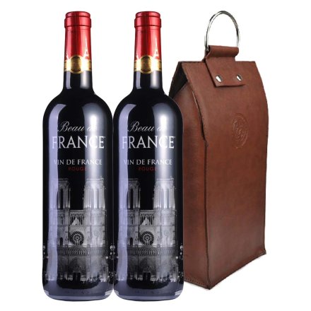 法国荣耀干红葡萄酒（圣母院）双支皮袋装