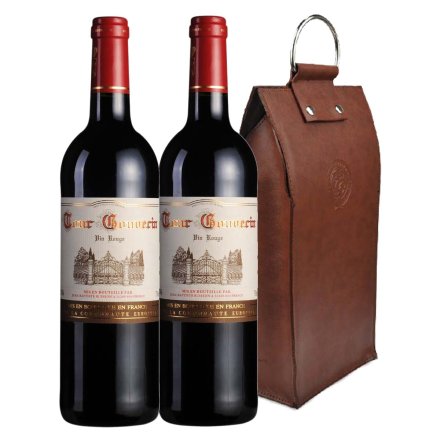 法国勃朗古堡干红葡萄酒双支皮袋装
