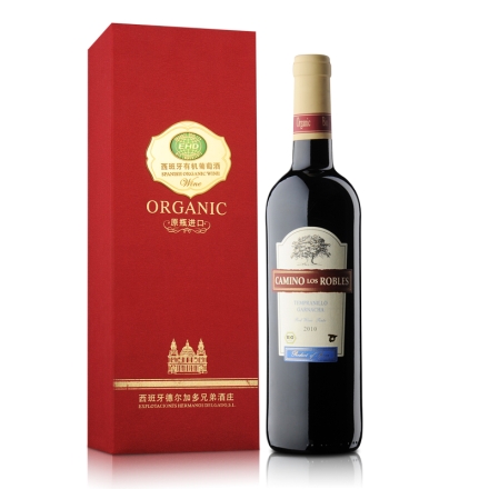西班牙2010卡米诺洛斯有机干红葡萄酒单支礼盒750ml
