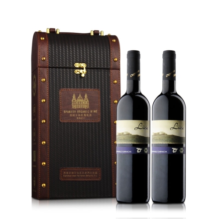 西班牙2011维卡露西娅有机干红葡萄酒双支礼盒750ml*2