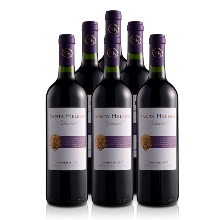 智利圣海莲娜卡曼尼干红葡萄酒750ml（6瓶装）