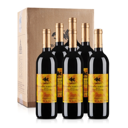 【清仓】西班牙罗马王子情迷巴萨田普兰尼洛干红葡萄酒750ml（6瓶装）