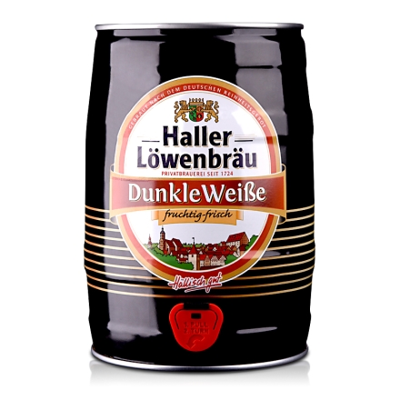 德国哈勒狮堡醇麦黑色啤酒5L
