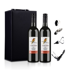 澳大利亚朗翡洛荆棘鸟珍藏西拉红葡萄酒双支礼盒装