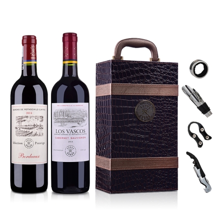拉菲尚品波尔多（ASC）+智利拉菲巴斯克红葡萄酒（双支装礼盒）