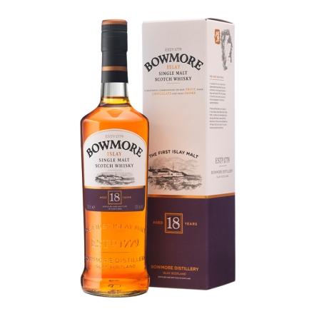 43°波摩Bowmore Islay18年艾莱单一麦芽威士忌750ml