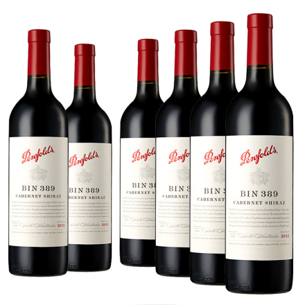 澳大利亚奔富Penfolds389/bin389干红葡萄酒750ml（6瓶装）