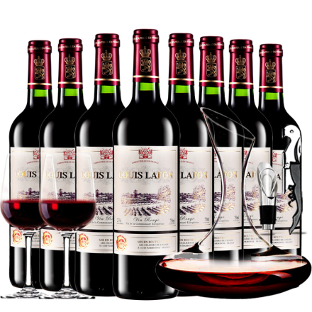 路易拉菲法国原瓶进口红酒干红葡萄酒8支特惠装750ml*8
