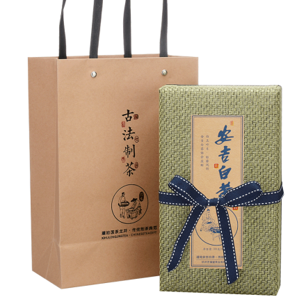 艺福堂茶叶【绿茶 安吉白茶】2017新茶明前特级礼盒态度茶农100g/盒