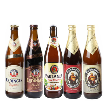 德国进口精酿啤酒组合装500ml(5瓶装)