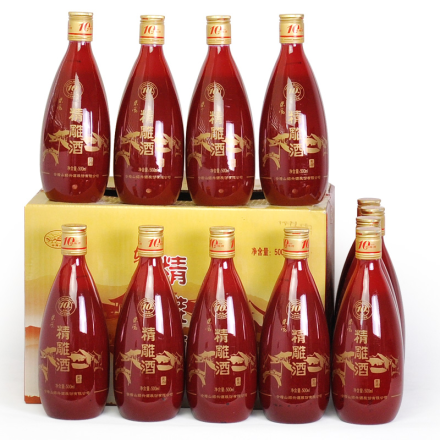 会稽山500mlx12瓶整箱装半甜型绍兴黄酒十年陈帝聚堂花雕酒