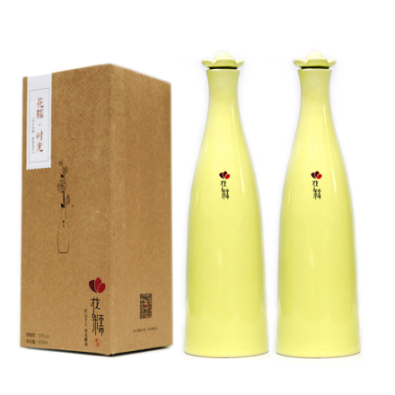 12°花糯时尚黄酒·红曲发酵·清爽半新芽黄干型x520ml*2（2瓶装）