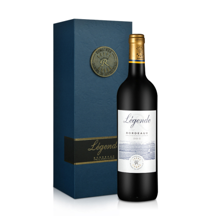 法国拉菲传奇波尔多法定产区红葡萄酒单支礼盒750ml