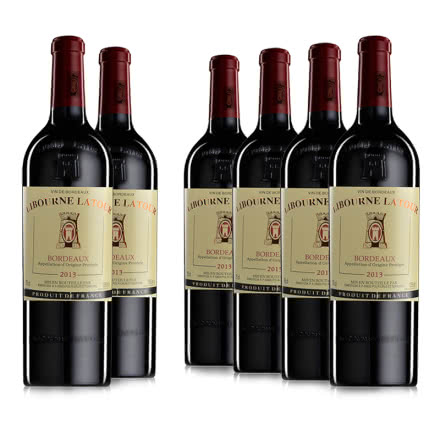 法国原瓶进口AOC红酒利布尔纳拉图2013干红葡萄酒750ml（6瓶装）