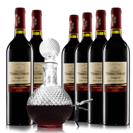 【清仓】法国AOC原瓶进口诺伯尔封地干红葡萄酒750ml（6瓶）