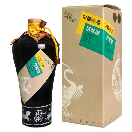 【老酒特卖】55度西凤酒墨瓶 凤香型白酒 500ml(90年代初期)收藏陈年老酒