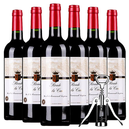 醇聚惠 法国原装进口红酒 奥瑞安卡弗干红葡萄酒 750ml（6瓶装）