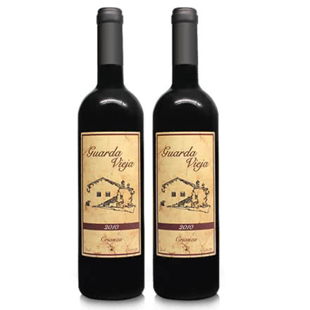 西班牙原瓶进口DOC级瓜达波哈尔红葡萄酒2010年葡萄酿造红酒原酒庄进口2支装送开酒器