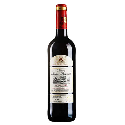 菲瑞城堡干红葡萄酒 750ml 法国原瓶进口 波尔多产区优质红酒
