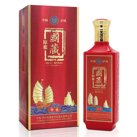 52°泸州国藏原浆御福浓香型白酒500ml