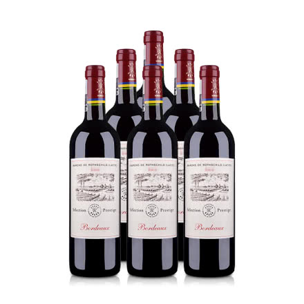 法国拉菲罗斯柴尔德尚品波尔多法定产区红葡萄酒750ml*6瓶