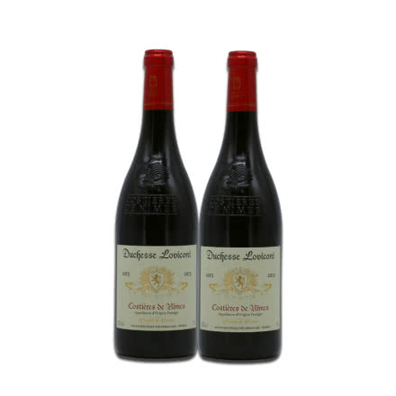 法国红酒法国原瓶进口AOC南法优质干红葡萄酒750ml*2