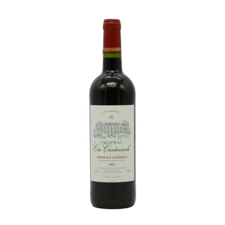 法国红酒（原瓶进口）超级波尔多AOC科梅勒城堡干红葡萄酒750ml