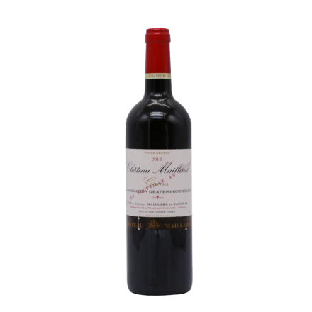 法国红酒（原瓶进口）波尔多格拉夫产区AOC木兰城堡干红葡萄酒750ml