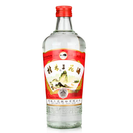 52°桂林三花酒玻璃瓶米香型白酒480ML