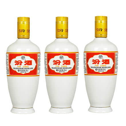 53° 汾酒杏花村出口瓷瓶汾酒500ml（3瓶装）