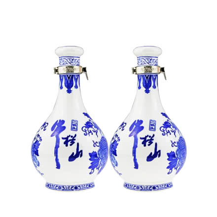 52°北京牛栏山二锅头青花瓷高度清香型白酒500ml（2瓶装）