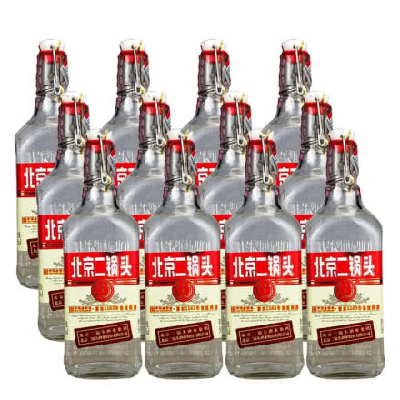 42°北京二锅头永丰牌出口型方瓶清香型白酒500ml（12瓶装）