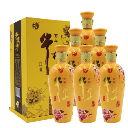 北京百年牛栏山二锅头白酒酒寻知己 浓香型 黄色42度500ml 6瓶整箱装