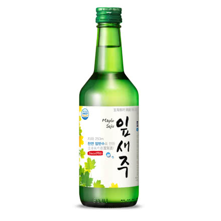 韩国烧酒原装进口宝海枫叶酒韩国酒清酒含枫叶浆360ml17.8度