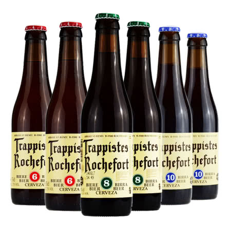 比利时进口啤酒罗斯福6号8号10号精酿啤酒330ml（6瓶组合装）