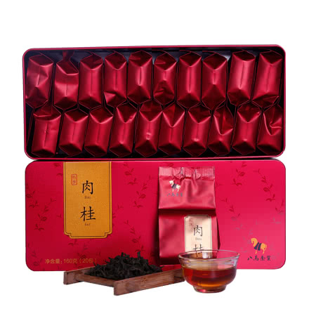 八马茶叶 武夷岩茶肉桂乌龙茶盒装160克