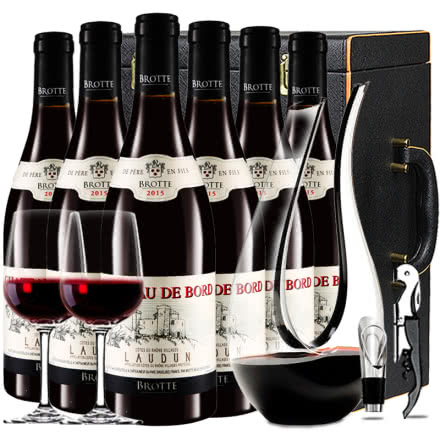 法国原瓶进口红酒教皇新堡产区波德城堡干红葡萄酒 红酒整箱礼盒装750ml*6