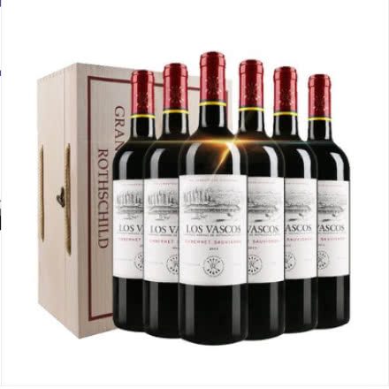 拉菲红酒 原瓶进口巴斯克赤霞珠干红葡萄酒类6支装整箱红酒750ml（6瓶装）