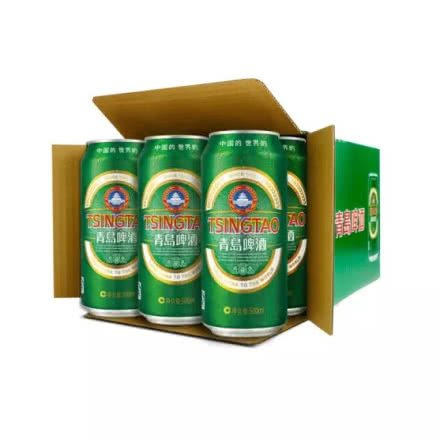 青岛啤酒（Tsingtao）经典10度500ml*12听 大罐整箱装