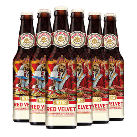 美国进口精酿 巴乐丝平(岬角)红色天鹅绒/红丝绒氮气燕麦世涛啤酒