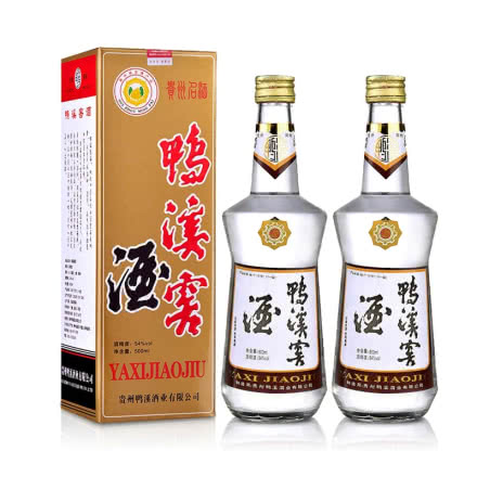 54°贵州鸭溪窖酒浓香型白酒复古500ml（双瓶装）