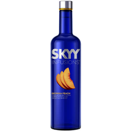 35°深蓝伏特加SKYY口味系列乔治亚蜜桃口味美国原瓶进口750ml