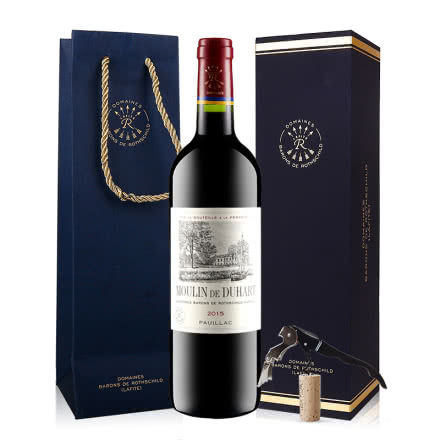 拉菲红酒法国原瓶进口杜哈磨坊干红葡萄酒红酒整箱礼盒装750ml