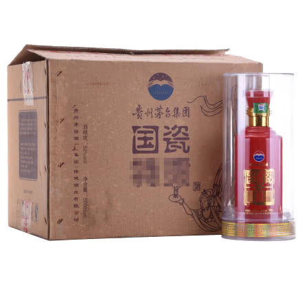 52°贵州茅台国瓷（透明盒黑字）500ml（2013年）1箱6瓶