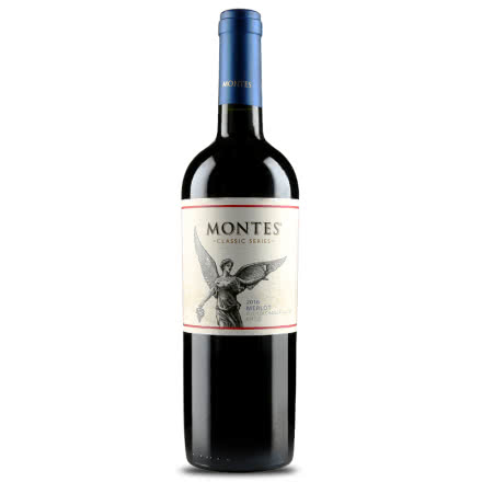 蒙特斯红酒 智利原瓶进口 蒙特斯经典系列梅洛干红葡萄酒 单支 750ml