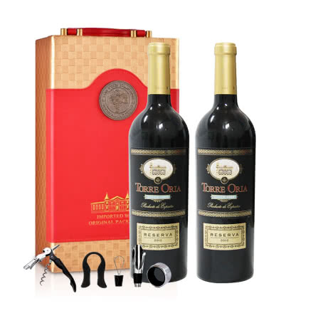西班牙欧瑞安古典珍藏干红葡萄酒750ml*2(双支礼盒)