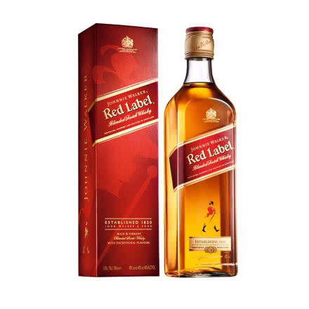 尊尼获加（Johnnie Walker）洋酒威士忌 红方红牌调配型苏格兰威士忌 700ml